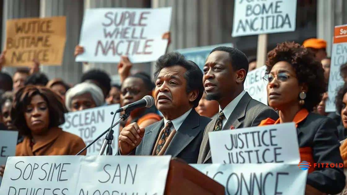 Key figures in civil rights movements
