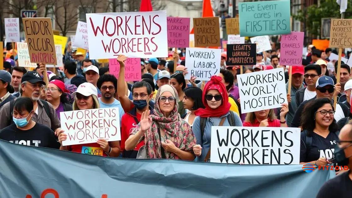 Importance of protests in labor movements