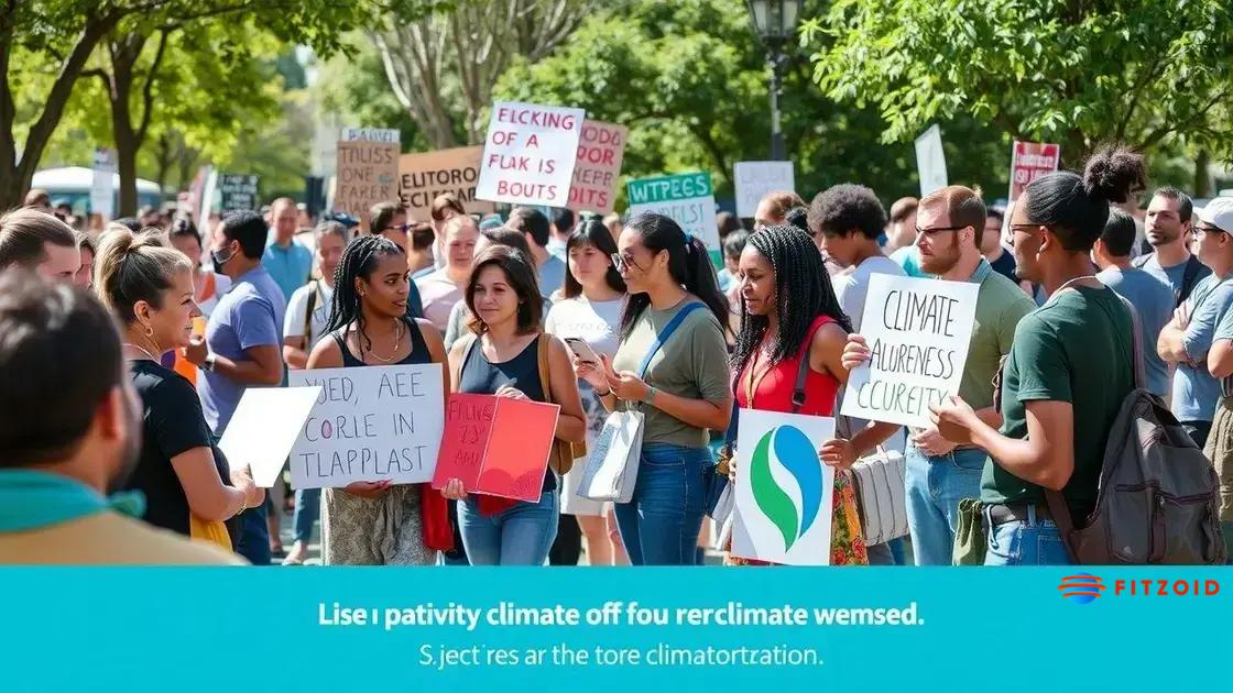Public awareness and its impact on climate action