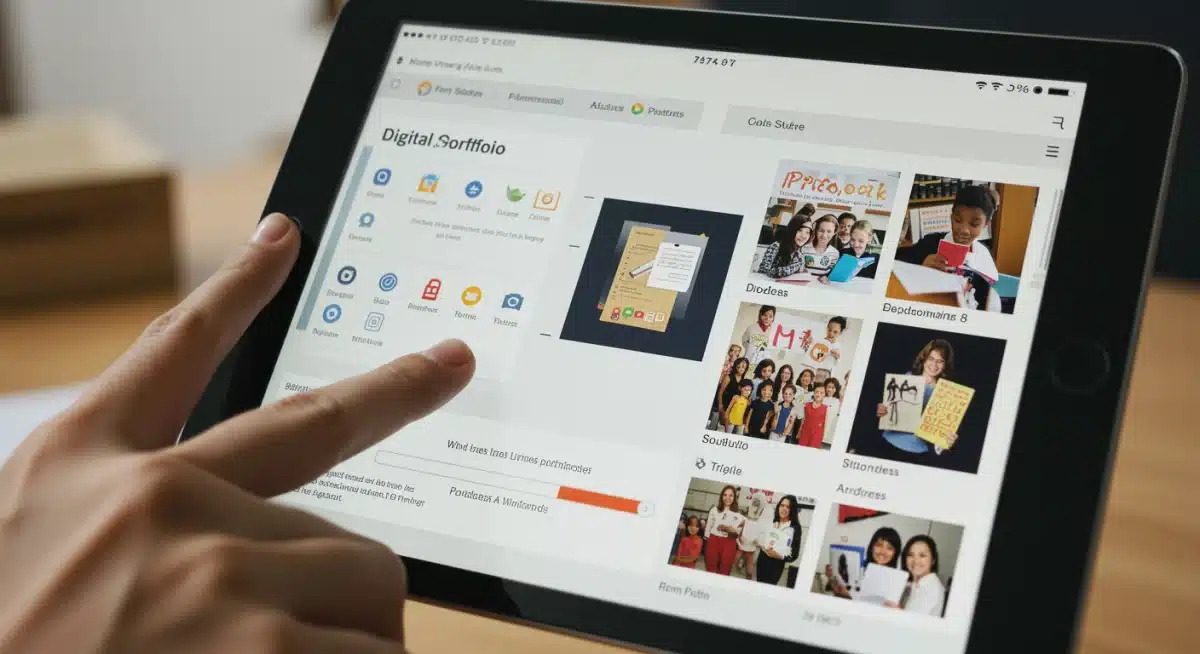 Digital student portfolio showcasing diverse academic achievements