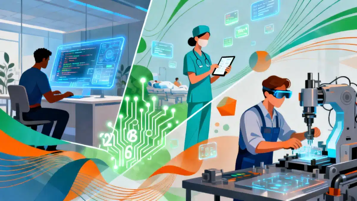 Diverse industries and workforce adapting to 2026 labor market changes