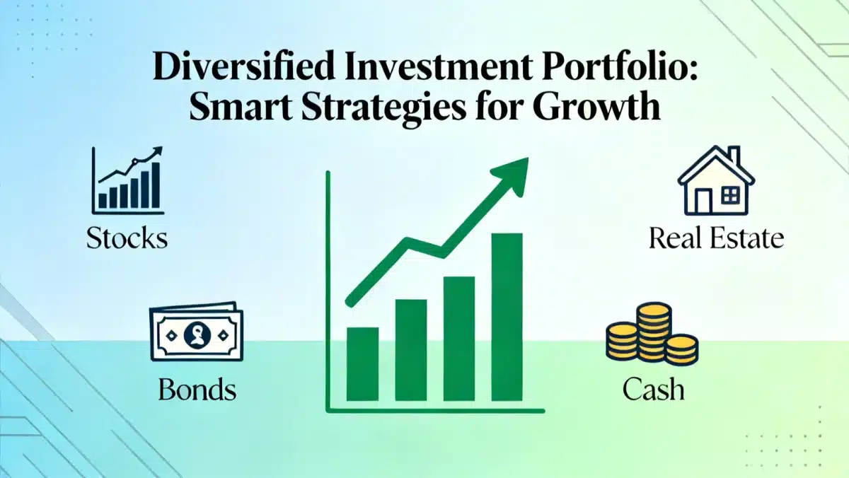 Diversified investment portfolio, smart financial strategy