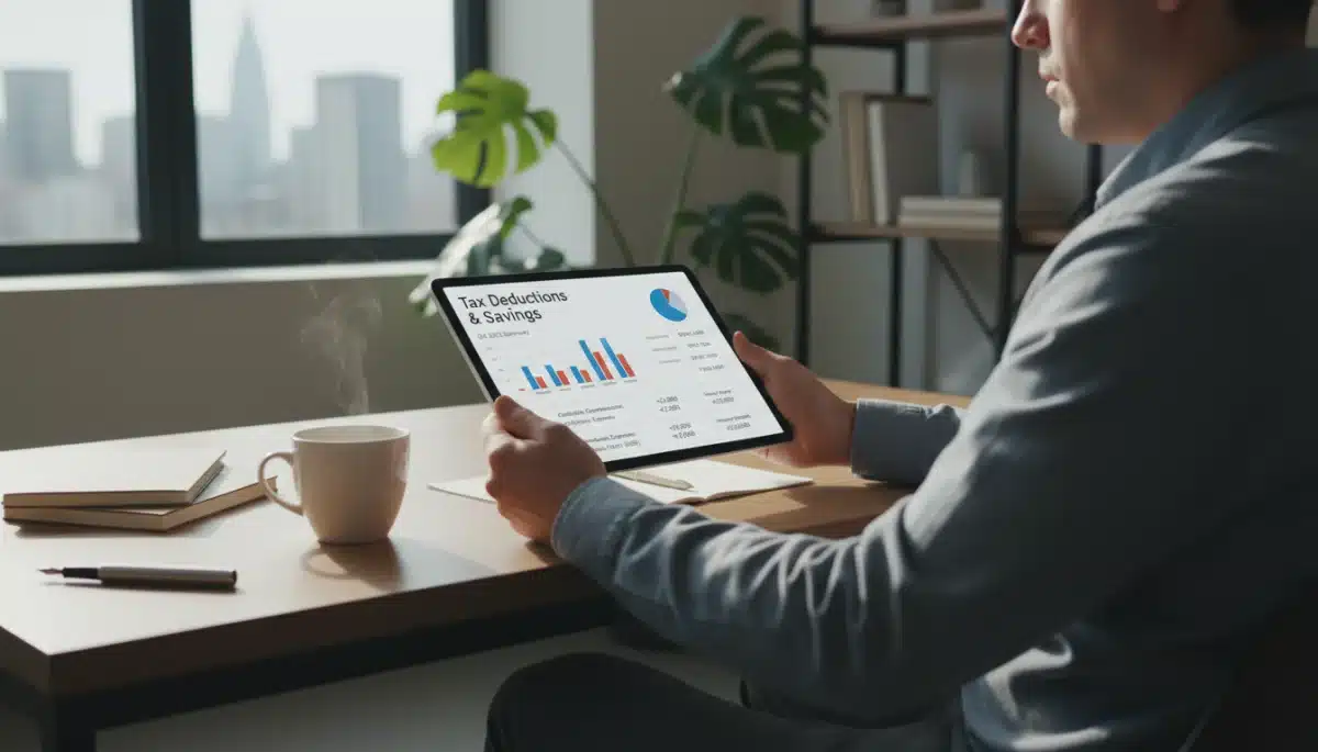 Reviewing digital financial statements for tax deductions