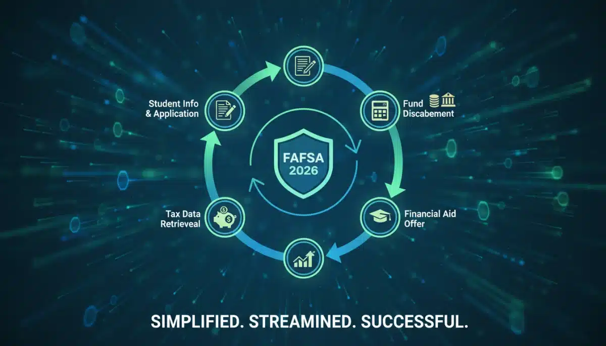 Simplified FAFSA process flow diagram