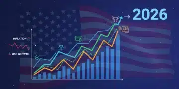 Optimized investment portfolio chart for 2026, showing growth amidst US inflation.