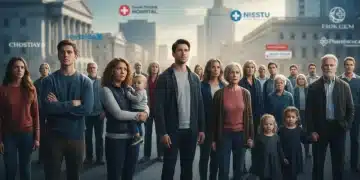 Diverse Americans contemplating healthcare reform changes