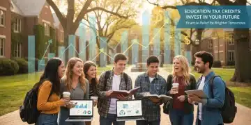 Students on campus discussing finances and education, symbolizing tax credit benefits
