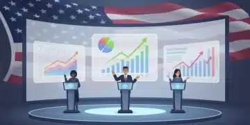 Presidential candidates debating economic platforms for the 2026 election