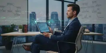 Person reviewing federal unemployment benefit information on a tablet